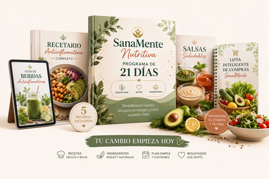🌿 SanaMente Nutritiva | Programa de 21 Días + Bonos Exclusivos